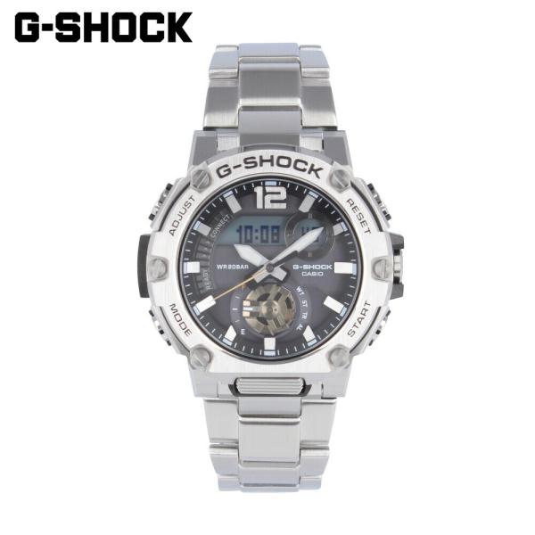 極美品G-SHOCK GST-B300SD タフソーラー シルバー メタルバンド G-SHOCK CASIO カシオ ジーショック Gショック G-STEEL腕時計