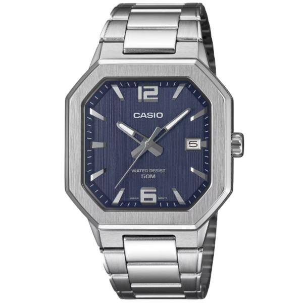 希少 カシオ CASIO MTP-B195D-2A ネイビー シルバーベゼル CASIO（カシオ） CASIO MTP-B195D-2A アナログ クオーツ ネイビー