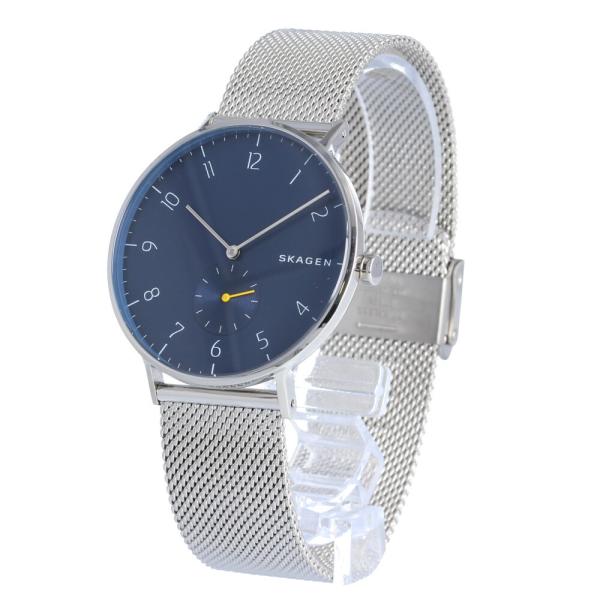 SKAGEN スカーゲン SKW6468 Aaren 腕時計 メンズ メッシュ シルバー ブルーSKAGEN スカーゲン SKW6468 Aaren  腕時計 メンズ メッシュ シルバー ブルー