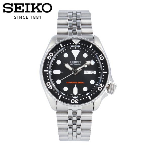 ^_^　SEIKO 5 自動巻き メンズ腕時計 ブラック ダイバー風 セイコー5 自動巻き腕時計(ブラックタイプ) - SEIKO 海外モデル