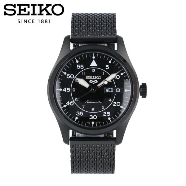 ^_^　SEIKO 5 自動巻き メンズ腕時計 ブラック ダイバー風 tokei-tokia_srph25k