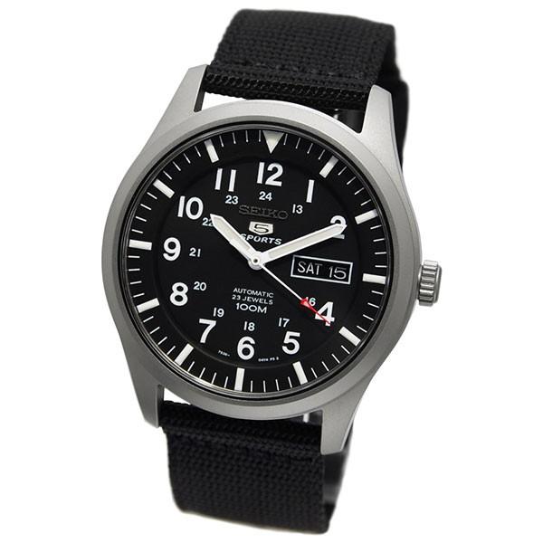 [10年保証] (英語 スペイン語)カレンダー [製造終了 希少海外逆輸入モデル] SEIKO SNZG15K1 セイコー ファイブ ミリタリー 100m防水 ナイロンベルト 自動巻き