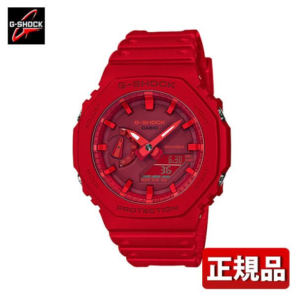 CASIO G-SHOCK GA-2100-4AJF レッド G-SHOCK Gショック CASIO カシオ GA-2100-4AJF カーボンコアガード構造
