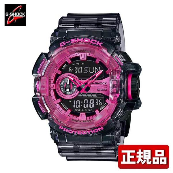 【極美品】CASIO　G-SHOCK　GA-400SK クリアブラック&ピンク G-SHOCK ポイント最大6倍 プレミア商品 Gショック CASIO カシオ GA