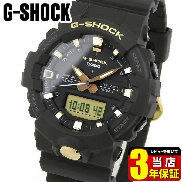 G-SHOCK Gショック CASIO カシオ BLACK&GOLD アナデジ メンズ 腕時計 
