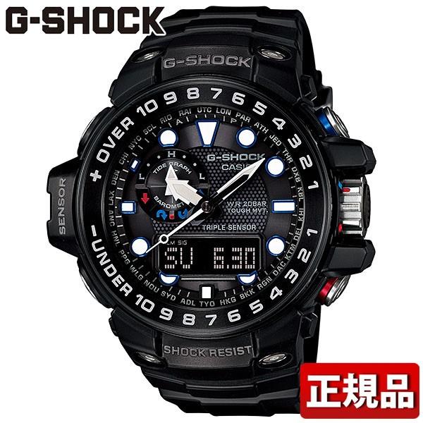 CASIO カシオG-SHOCK Gショック GULFMASTER ガルフマスター GWN-1000B-1AJF メンズ ブラック 黒 腕時計 アナログ アナデジ 電波 ソーラー 国内正規品 国内モデル