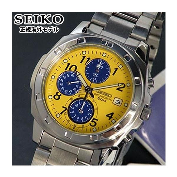 SEIKO セイコー 逆輸入 SND409P1 イエロー 正規海外モデルクロノ