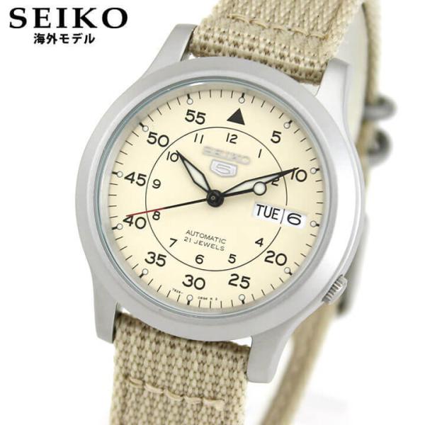 Seiko 5 ポイント最大6倍 SEIKO セイコー SNK803K2 アナログ ベージュ