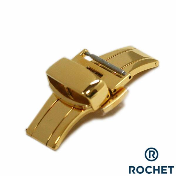 【ヒルシュ】プッシュ式観音開きタイプ　Ｄバックル　ゴールド　16ｍｍ用 ヒルシュ】プッシュ式観音開きタイプ Dバックル ゴールド 16mm用