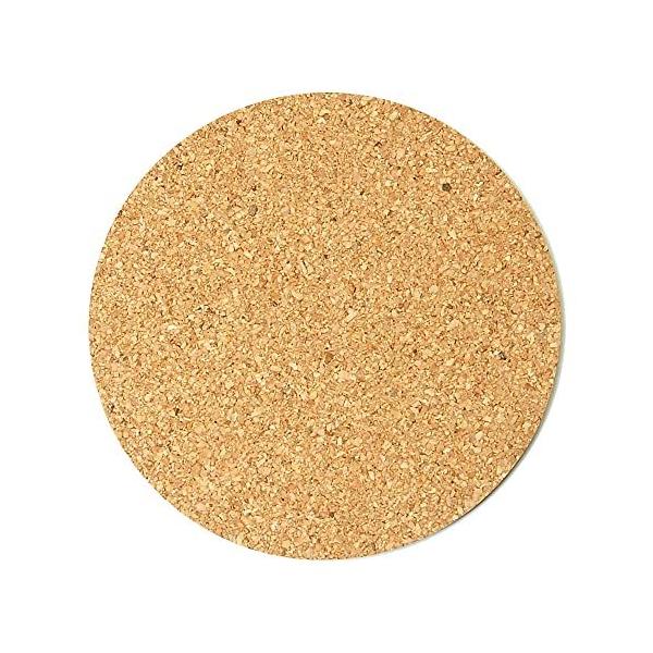 Good-L 薄型コルクコースター 丸【直径90mm 厚さ2mm / 8枚】