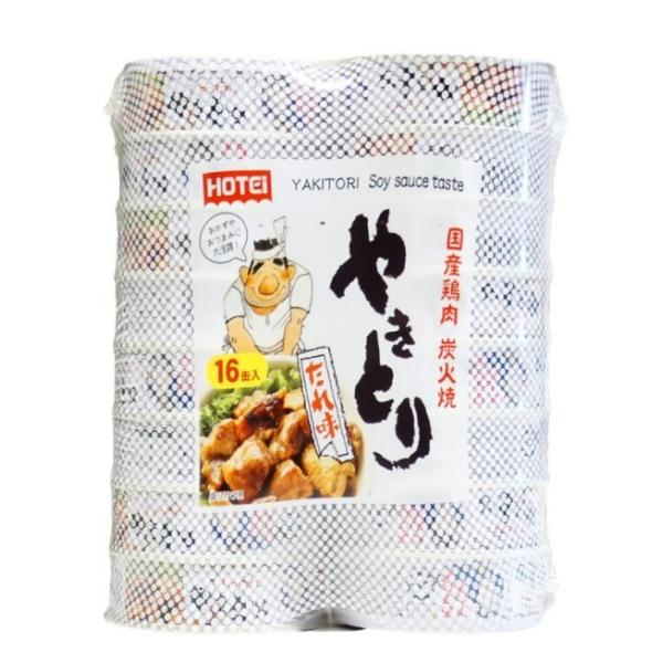 ホテイのやきとりたれ味は1970年に発売されたロングセラー商品です。国産鶏肉だけを炭火で焼き上げ、醤油をベースとした甘口の秘伝のたれで仕上げました。そのままお酒のおつまみとしてお召し上がりいただくことははもちろん、卵でとじて親子丼風にしたり...