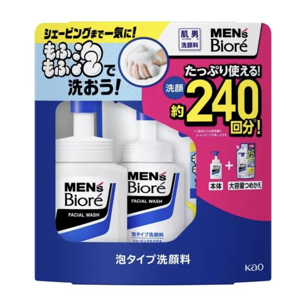 メンズビオレ泡洗顔　 本体150ml + 替え330ml 　10セット tokimekiya777_cos02761