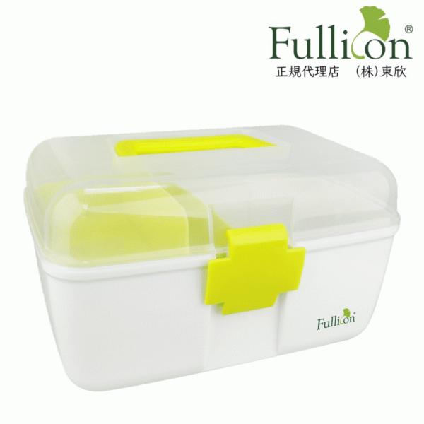 Fullicon　家庭用医薬品箱 （グリーン／ブルー）　救急箱　医薬箱　医薬品収納ケース　プラスチックケース　軽い　携帯用　多目的 整理箱　おしゃれなデザイン