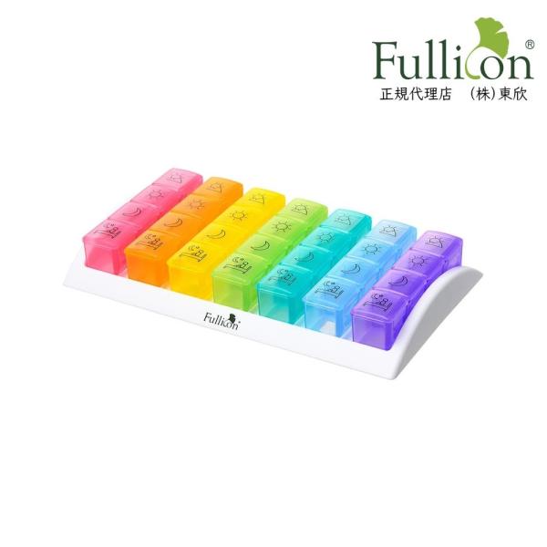 実用的 ピルケース 卓上型7日間（1日４回）七色　1週間用 薬ケース 飲み忘れ防止　薬が見えるクリアケース　