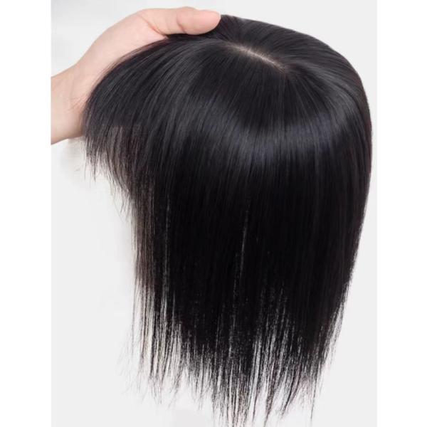 人毛100％ 部分ウィッグ 自然 高品質 20cm 医療用 ボブ ヘアピース トップピース レディース 女性頭頂部 つむじ 分け目 白髪隠し 母の日 贈り物 プレゼント