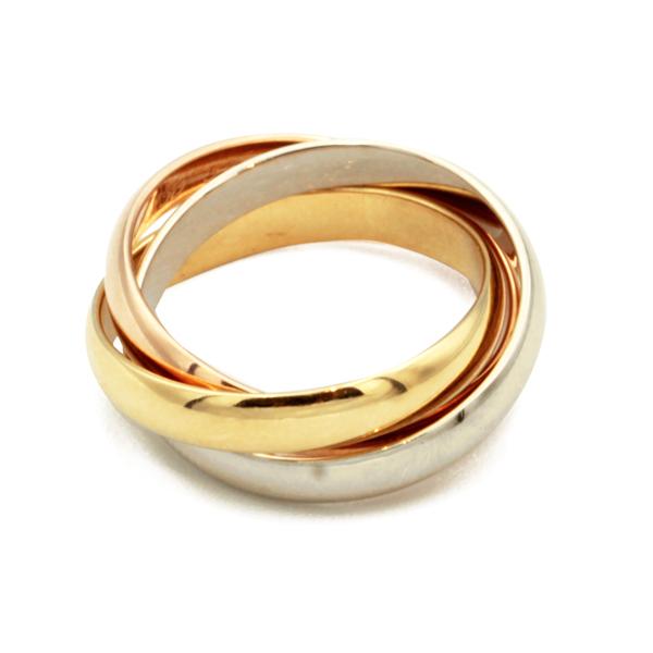 カルティエ Cartier トリニティ リング #51 750/3ゴールド（YG×PG×WG