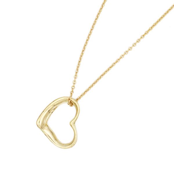 ティファニー TIFFANY&CO. オープンハートネックレス K18 チェーン長さ