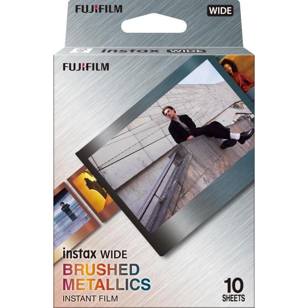 富士フイルム(FUJIFILM) インスタントカメラ チェキワイド用フィルム 10枚入 メタルフレーム INSTAX WIDE B-META