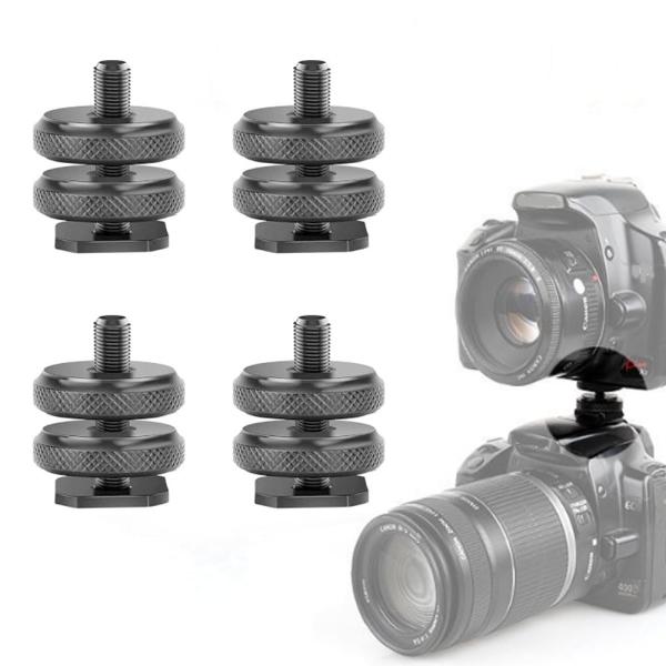 カメラホットシュー 4個入り ホットシュー マウント 1/4