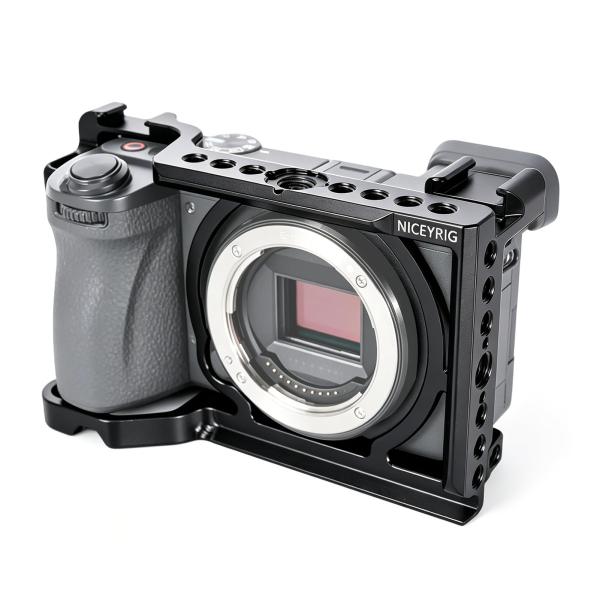 Niceyrig カメラケージ Sony α6700/A6700/ILCE-6700対応 フルケージ 拡張 アルミニウム合金 -567