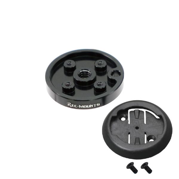 レックマウント(Rec-Mounts) ワフー/パイオニア 用サイクルコンピューターアダプター(1/4カメラネジ→wahoo/Pioneer