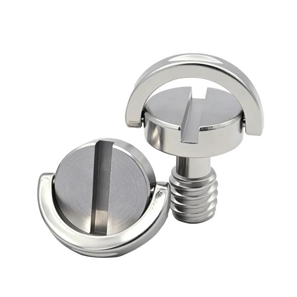 Akkerds 1/4インチネジ カメラ固定ネジ Dリング付き カメラネジアダプターセット 連結ネジ 固定ネジアダプター 撮影補助ツール 2