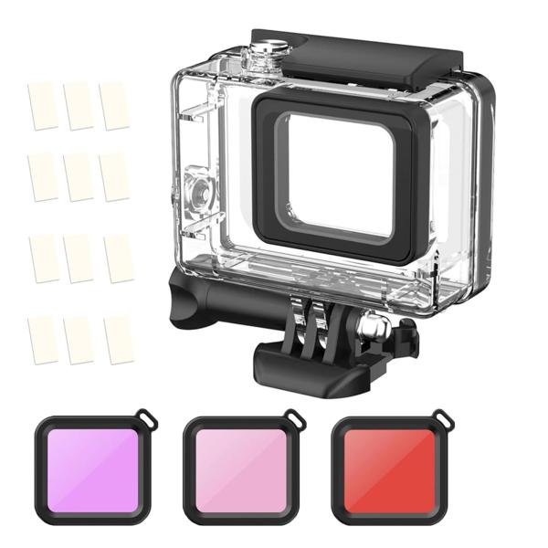 ShipeeKin 防水ハウジングケース Gopro Hero 7 Black/ 6/ 5 /2018 対応 水中撮影用ウェアラブルカメラケ