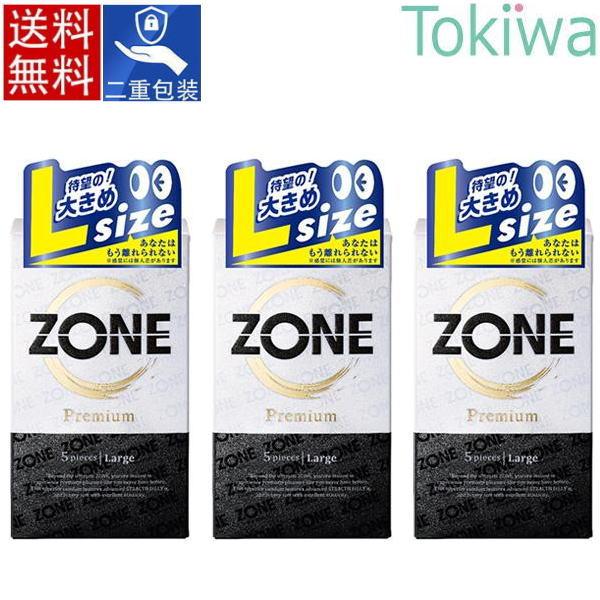 ジェクス コンドー厶 ZONE Premium Lサイズ （5コ入り×3箱）ゾーン