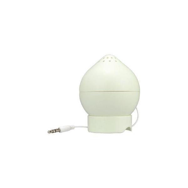 MP3プレイヤーにつなぐだけの、ちょい聴きに最適な小型スピーカー。別売りのアンプに繋げる事で音量が増幅します。