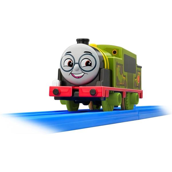 アニメ「きかんしゃトーマス」に登場するキャラクター、ウィフの車両が登場！「ウィフ」は、メガネをかけた発明好きなきかんしゃだよ！・「ウィフ」の動力車です。プラレールのレールを走行して遊べます。・GOGOトーマスアクションセット（別売）といっし...