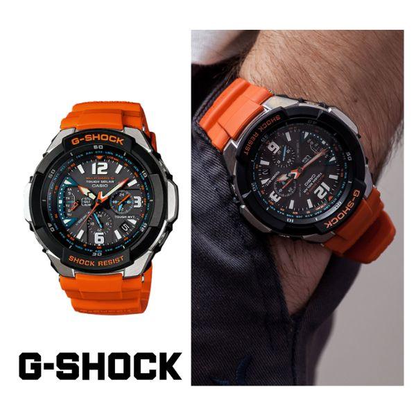 Gショック ジーショック 電波 ソーラー CASIO G-SHOCK GW-3000M-4A SKY COCKPIT スカイコックピット メンズ  腕時計 オレンジ