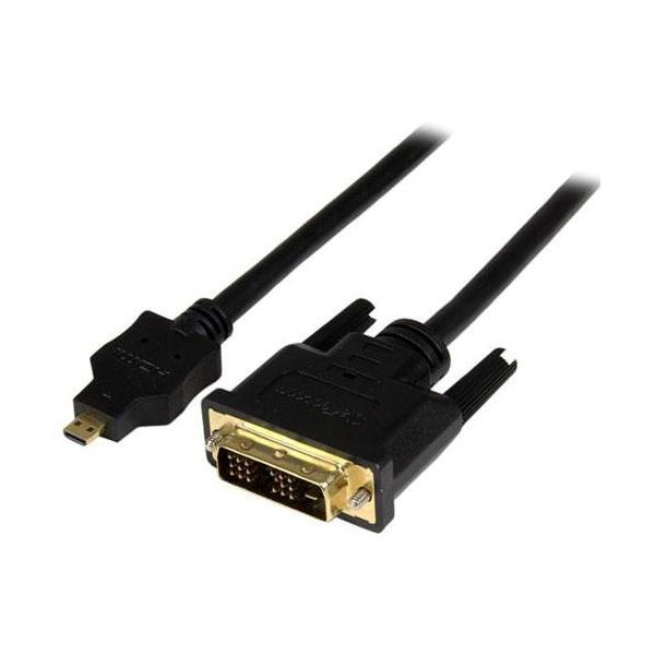 StarTech(X^[ebN) HDDDVIMM1M ubN Micro HDMI - DVI-DϊP[u 1m