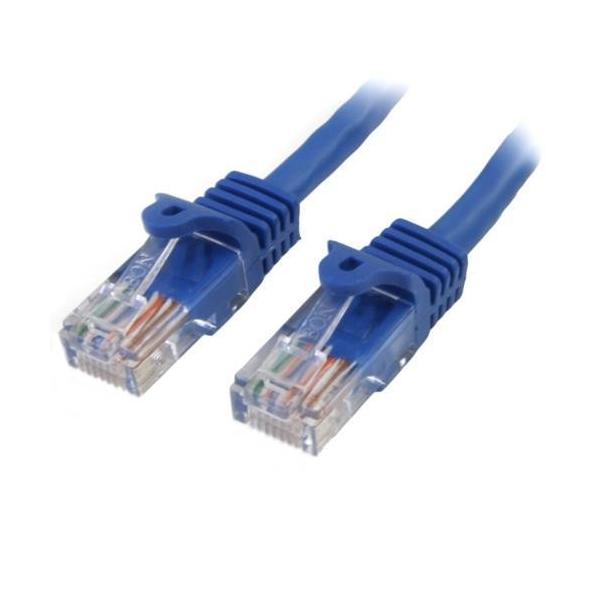 StarTech(�X�^�[�e�b�N) 45PAT50CMBL 0.5m Cat5e LAN�P�[�u�� �ܐ܂�h�~ �u���[