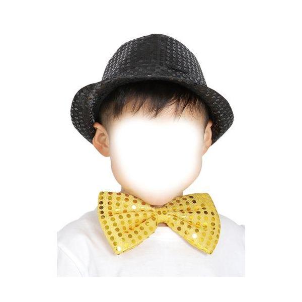 ■蝶ネクタイはゴム付きだから着脱簡単！【返品不可商品】