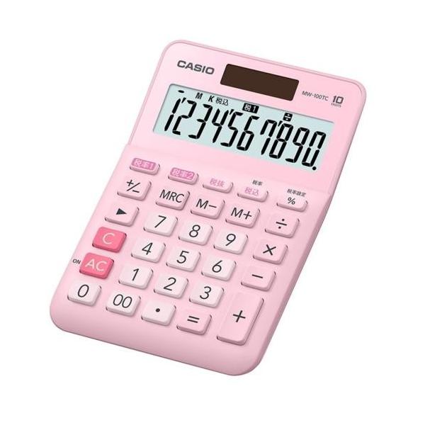 CASIO(�J�V�I) MW-100TC-PK-N �s���N �~�j�W���X�g�^�C�v W�ŗ��d�� 10��