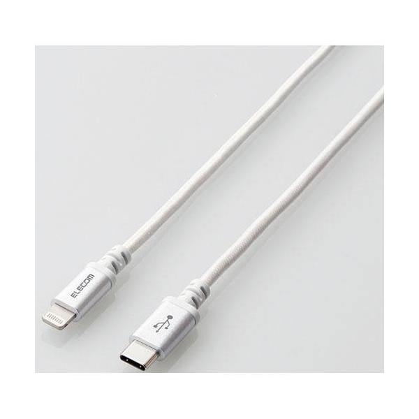 �G���R��(ELECOM) MPA-CLS12WH �z���C�g USB-C to Lightning�P�[�u�� 1.2m
