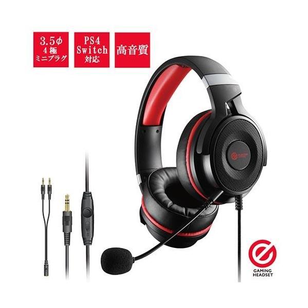 �G���R��(ELECOM) HS-G60BK �u���b�N �Q�[�~���O�w�b�h�Z�b�g