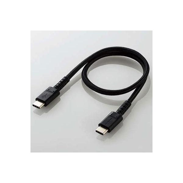GR(ELECOM) MPA-CCS03PNBK ubN USB2.0P[u C-C PDΉ ϋv 0.3m