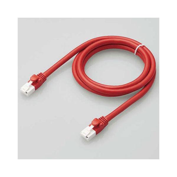�G���R��(ELECOM) LD-GPAT/RD1/RS ���b�h Cat6A LAN�P�[�u�� 1m