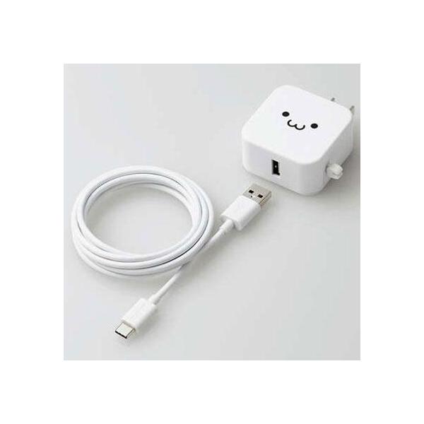 GR ELECOM MPA-ACC23WF(WF) AC[d(2.4A/CP[ǔ^{A|[g×1/1.5m) USB[d