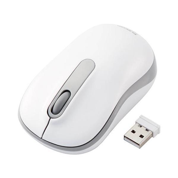 �G���R��(ELECOM) M-DY11DRSKWH �z���C�g �R�� ���C�����X�É����w���}�E�X M�T�C�Y 3�{�^��