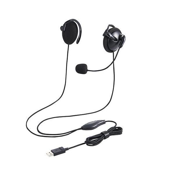 �G���R��(ELECOM) HS-EH02UBK �� �w�b�h�Z�b�g ���|�� �L�� ���� USB �y��