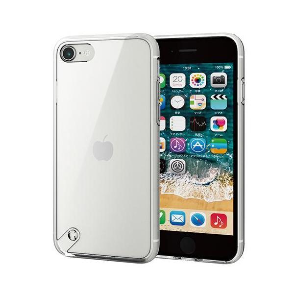 �G���R��(ELECOM) PM-A22SHVCKCR �N���A iPhone SE ��3���� /SE ��2���� /8/7�p �n�C�u���b�h�P�[�X