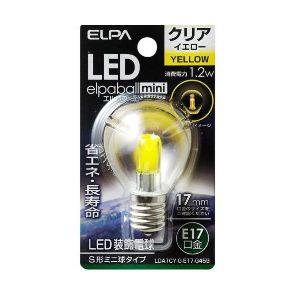 �G���p(ELPA) LDA1CY-G-E17-G459 �N���A�C�G���[ LED�����d�� S�`�~�j���` E17 ���F