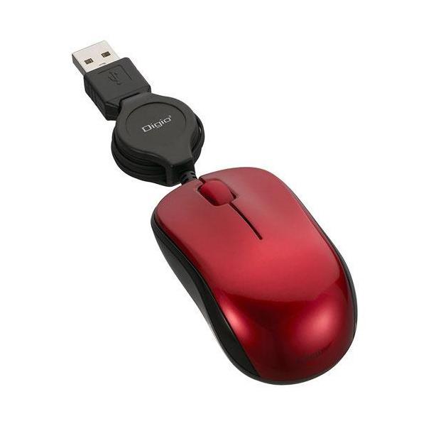 �i�J�o���V MUS-UKT166R ���b�h USB BlueLED�}�E�X 3�{�^��