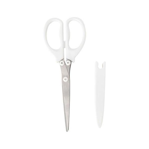 ■軽い力でもカットできるよう工夫されたシュレッダーハサミ■引き出しなどへ収納する際に、刃がむき出しにならないキャップ付き■刃の間に挟まった細断クズを落とすこともできます【返品不可商品】