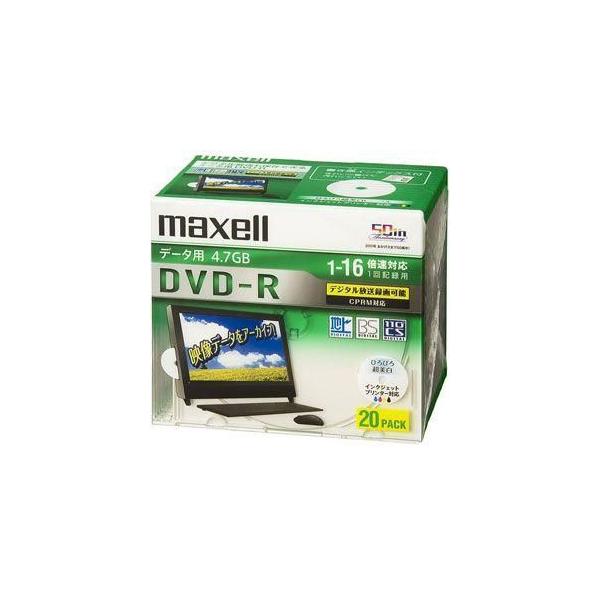 �}�N�Z��(maxell) DRD47WPD.20S �f�[�^�p DVD-R 4.7GB 1��L�^ �v�����^�u�� 16�{�� 20��