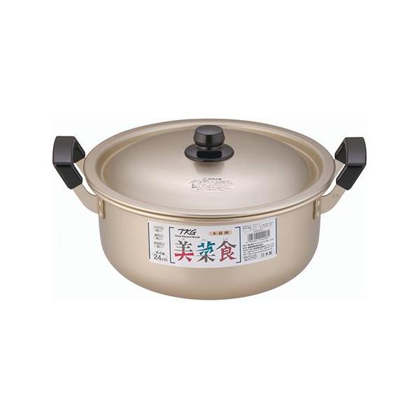 北陸アルミニウム AAZ0105 本しゅう酸 美菜食 両手鍋 24cm : 特価COM