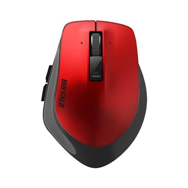 �o�b�t�@���[(BUFFALO) BSMBW500MRD ���b�h ���C�����X BlueLED 5�{�^��