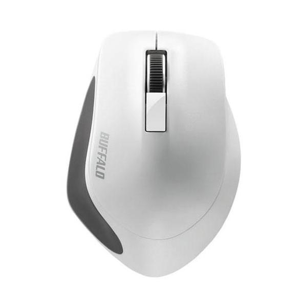 �o�b�t�@���[(BUFFALO) BSMBW300MWH �z���C�g USB ���C�����XBlueLED�}�E�X ����2.4GHz�ڑ� 3�{�^��